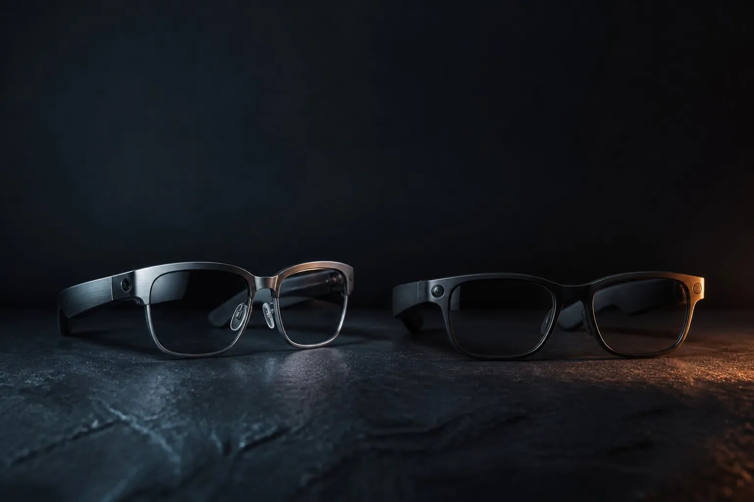 Two pairs of smart glasses compared
